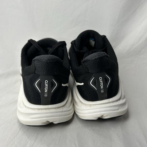 Hoka One One Womens Clifton 10 1162050 Black Running Shoes Sneakers Sz 7 D Wide - Picture 4 of 6